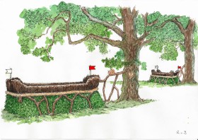 Fence 2 and 3 Park Piece Hedges