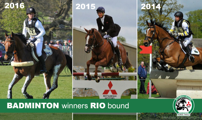 Michael Jung represents Germany with his 2016 Mitsubishi Motors Badminton Horse Trials title winner and London 2012 gold medal ride La Biosthetique – Sam FBW, whilst Great Britain’s William Fox-Pitt forms part of Team GB with his 2015 winning ride, the famous stallion Chilli Morning. The third of our recent winners in Rio is Australia’s Sam Griffiths with his 2014 title holder, Paulank Brockagh.