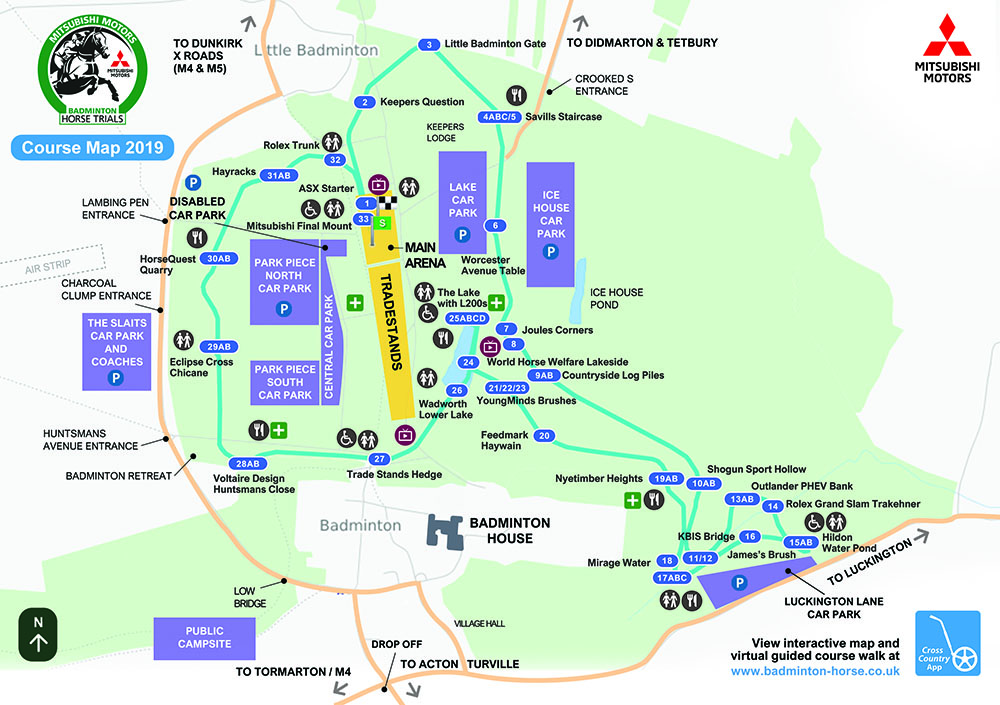 Badminton Course Map 2019