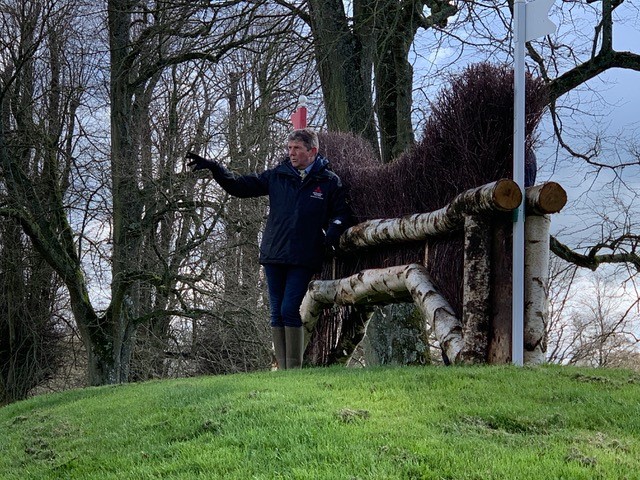 Eric Winter on top of the Nyetimber Heights