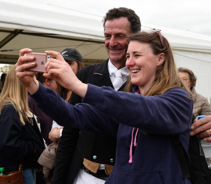 Mark Todd takes a selfie