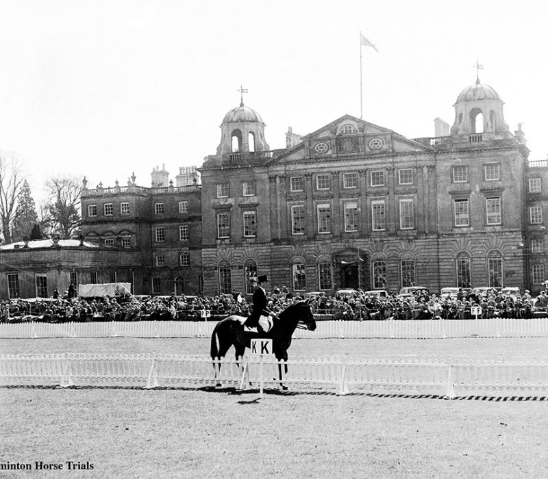 Dressage outside Badminton House in 1953