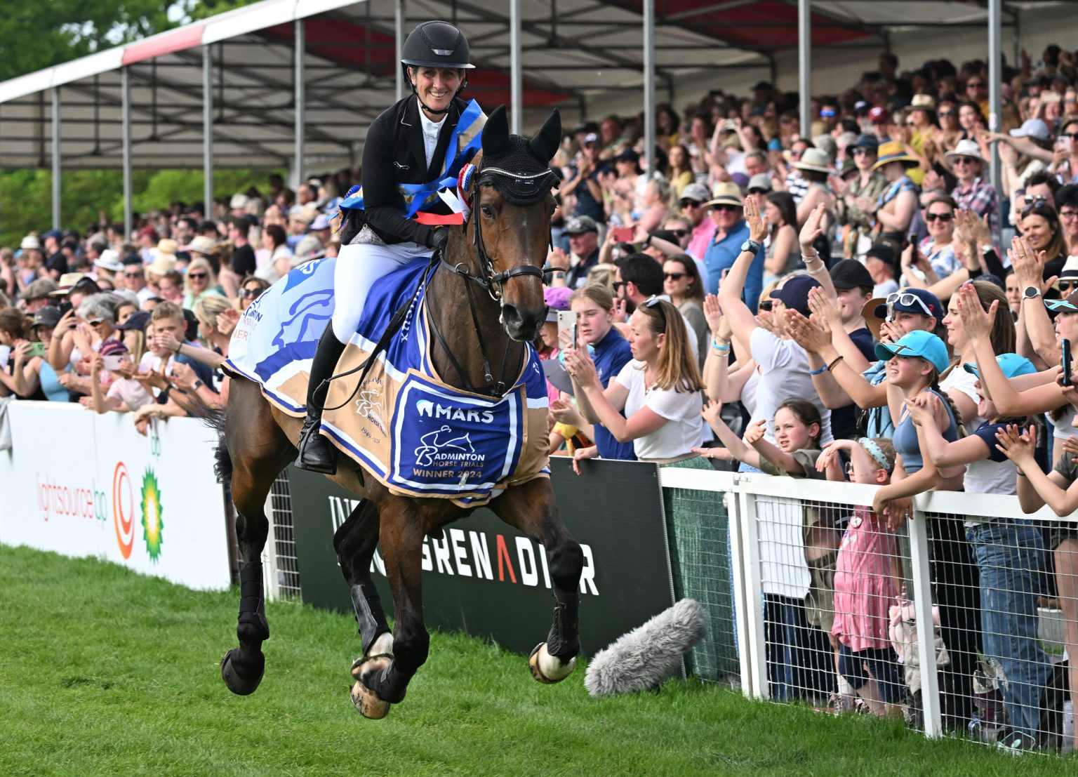 Badminton Horse Trials Caroline Powell rides into history at Badminton